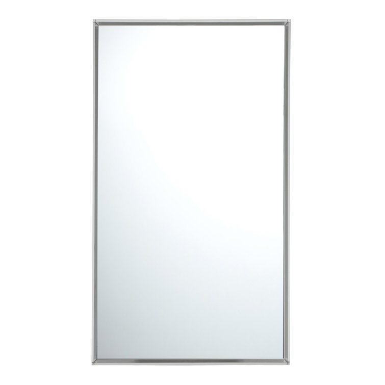 Starck's Glossy Black Full-Length Rectangular Mirror