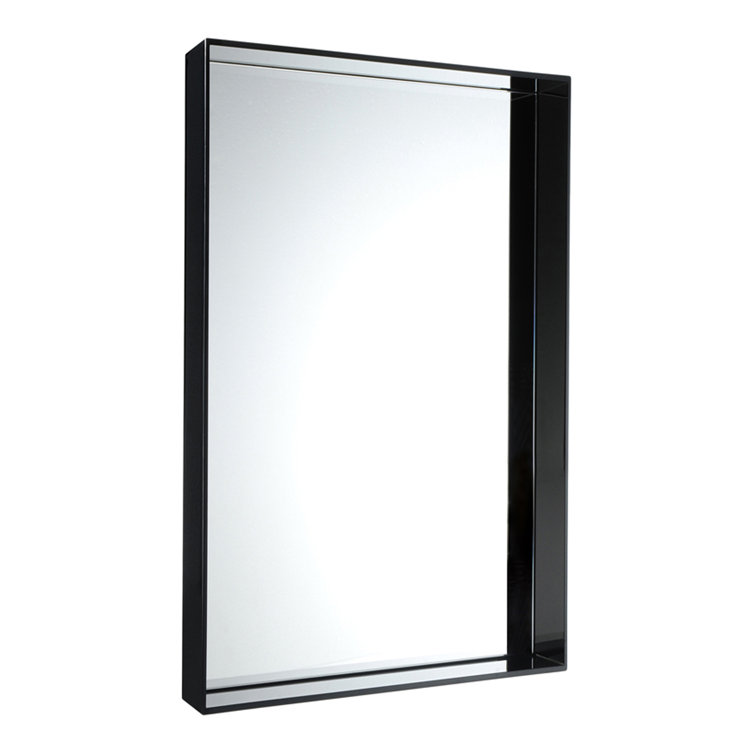 Starck's Glossy Black Full-Length Rectangular Mirror