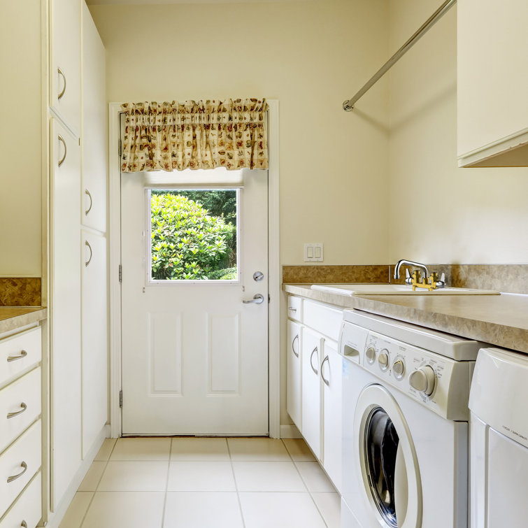Polished Chrome and Brass Dual Handle Laundry Faucet