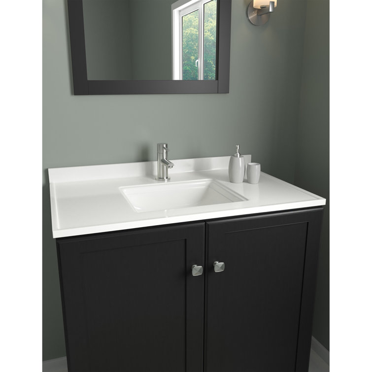 Satin Nickel Single Handle Bathroom Faucet with Ceramic Disc