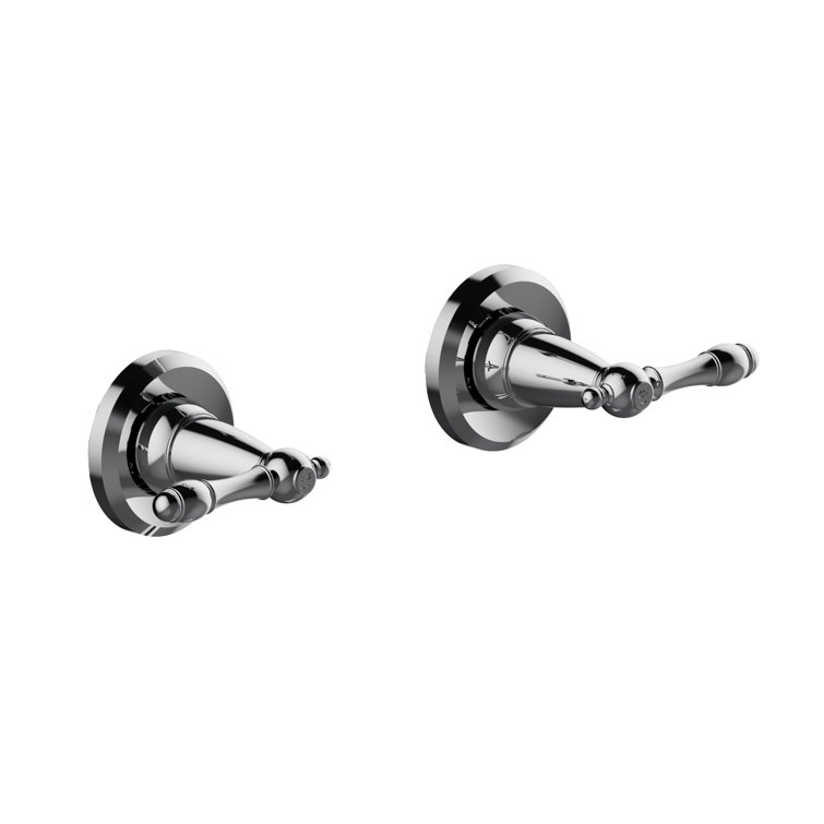 Polished Chrome Wall Mounted Bath and Shower Trim Set