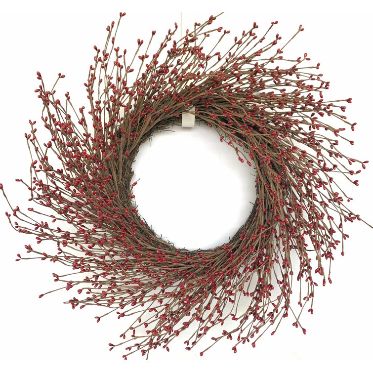 Pip 22'' Handcrafted Faux Grapevine, Berry Wreath