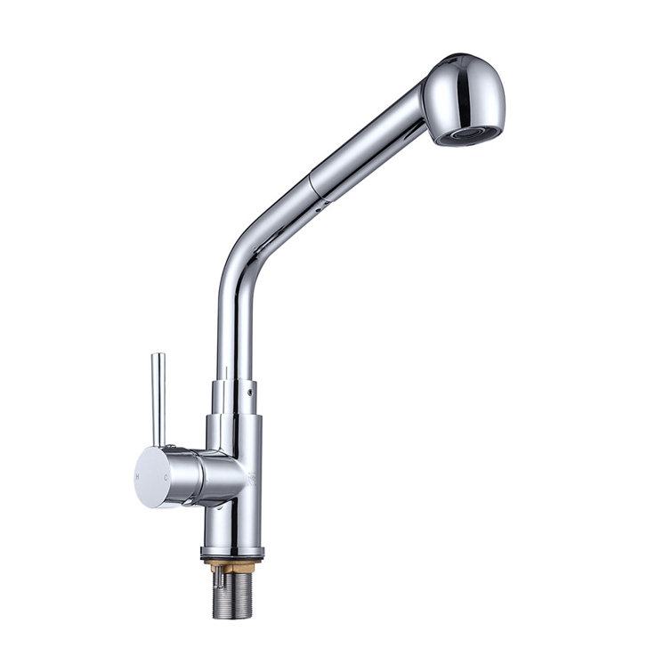 Aquaterior Stainless Steel Pull-Out Spray Kitchen Faucet