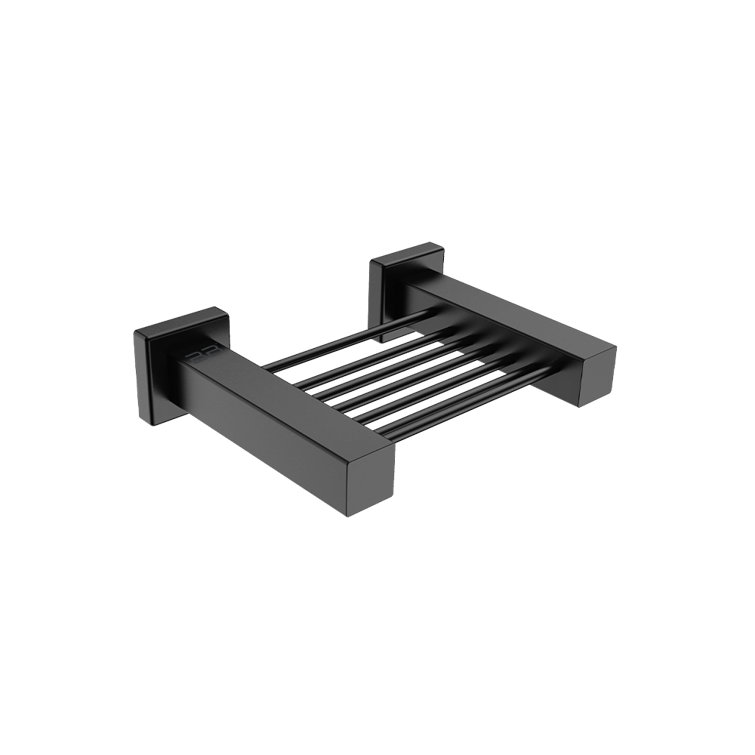 Matte Black Stainless Steel Modern Soap Rack