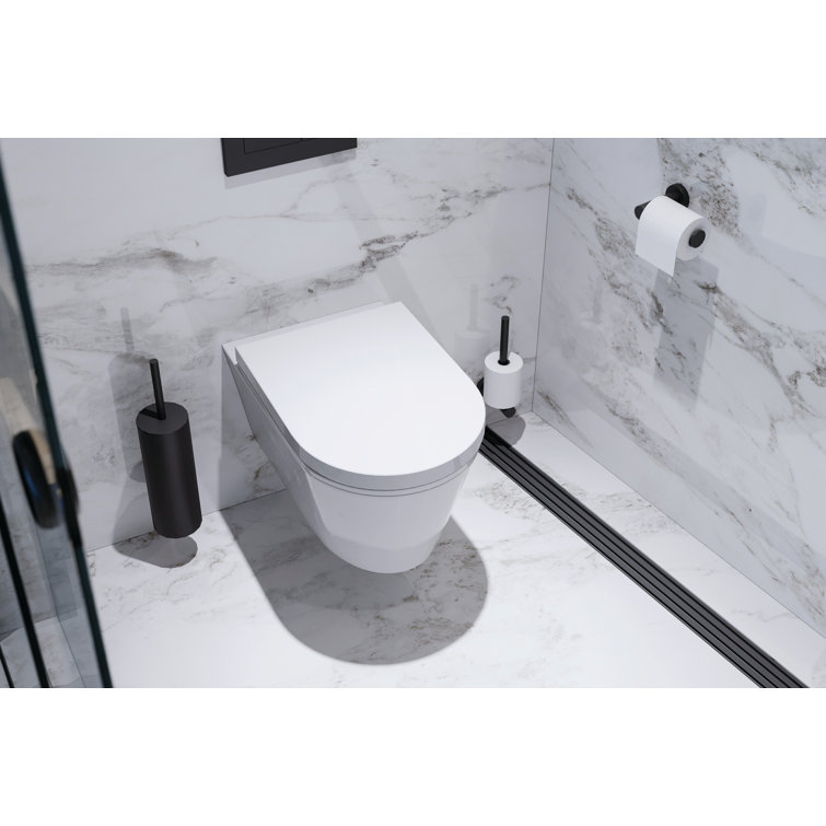 Matte Black Stainless Steel Wall Mounted Toilet Paper Holder