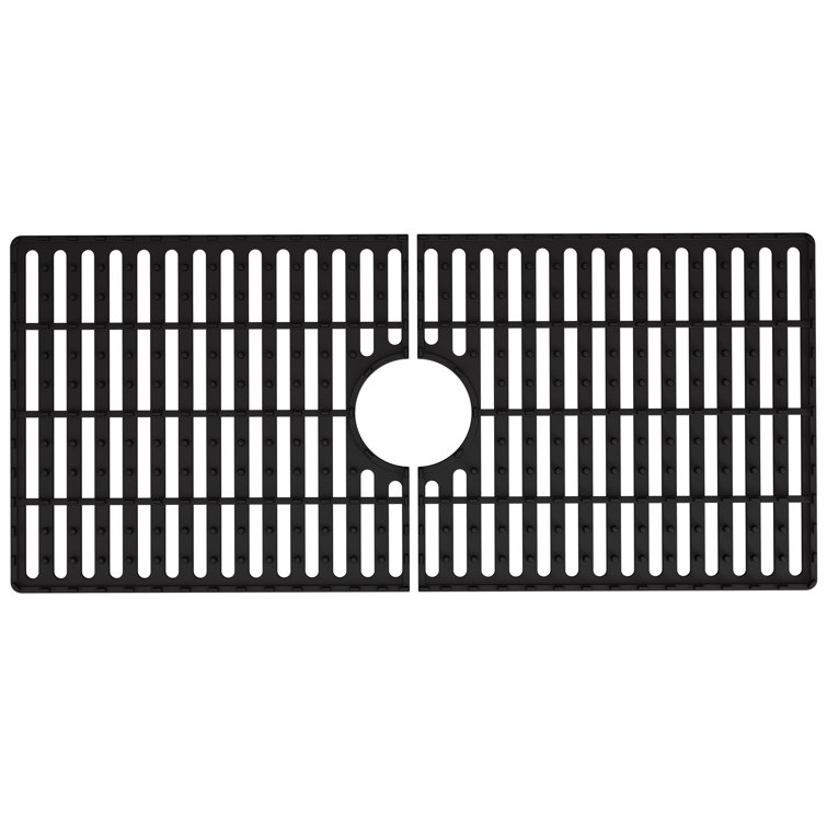 Black Silicone Kitchen Sink Bottom Grid for 36" Single Bowl