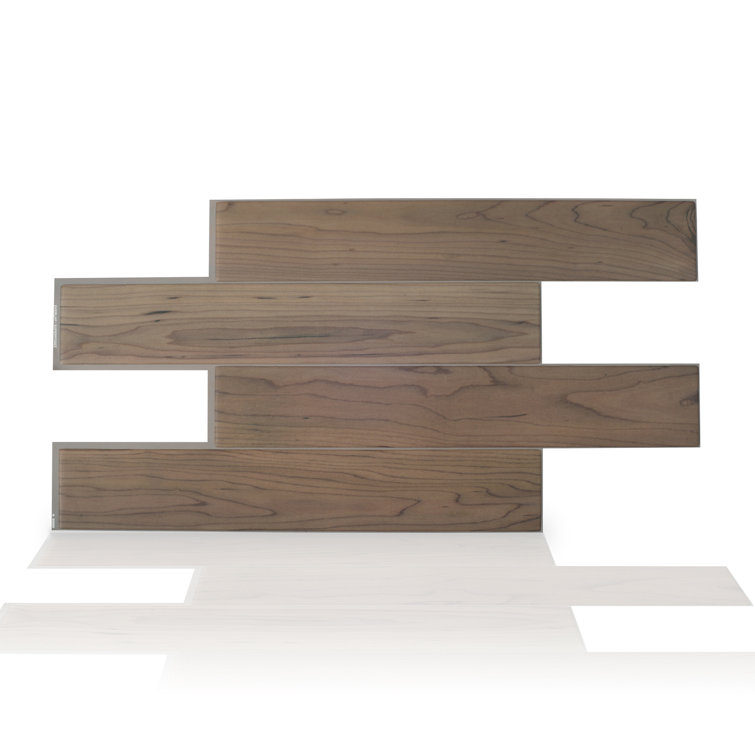 Maple Peel and Stick Gel Backsplash Tile 22'' x 12'' Set