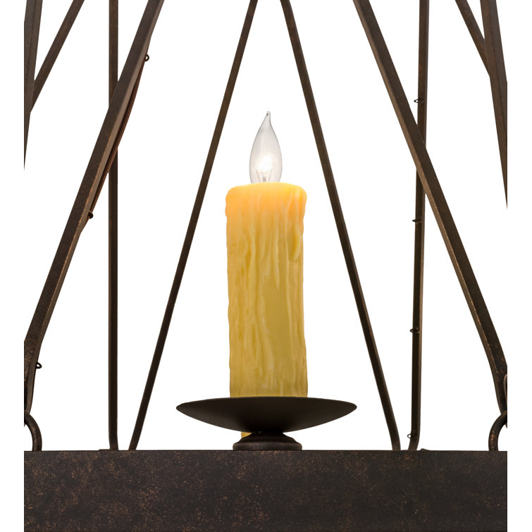 Bronze Two-Tier 15-Light Faux Candle Chandelier