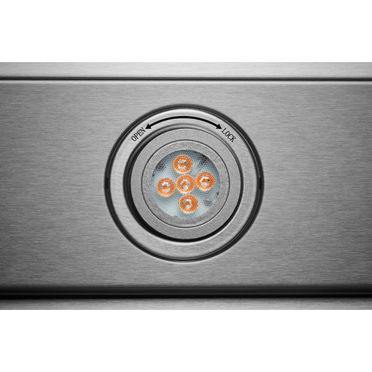 36'' Stainless Steel Convertible Wall Mount Range Hood with Charcoal Filter