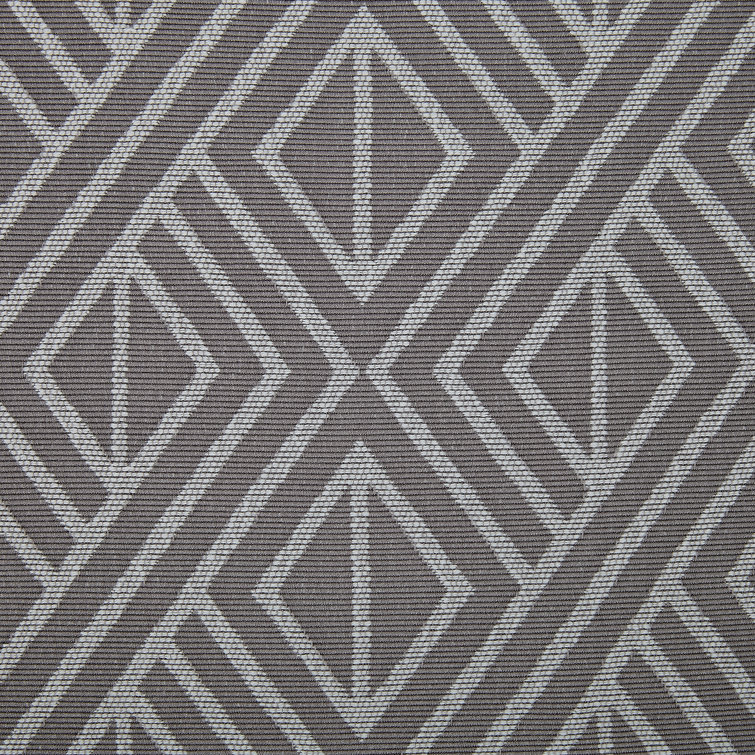 Gray Geometric Blackout Grommet Drape Panel