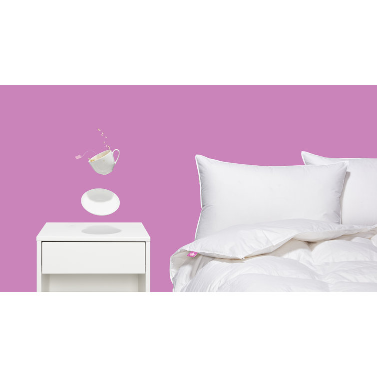 Twin Size White Cotton Duck Down Comforter