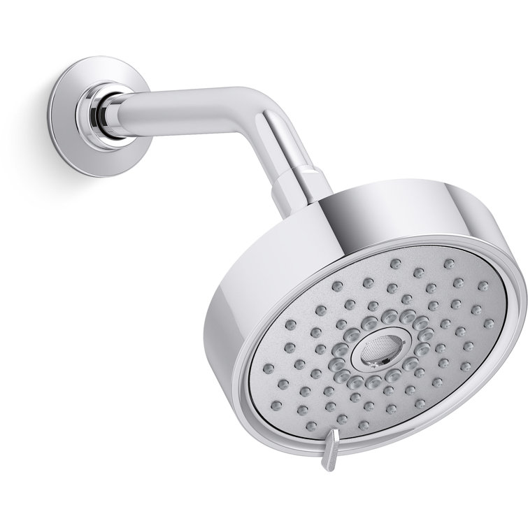 Polished Chrome Multi-Function Wall Mounted Showerhead