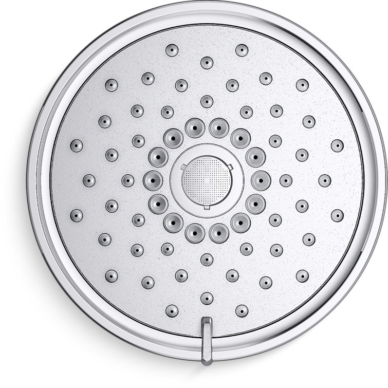 Polished Chrome Multi-Function Wall Mounted Showerhead