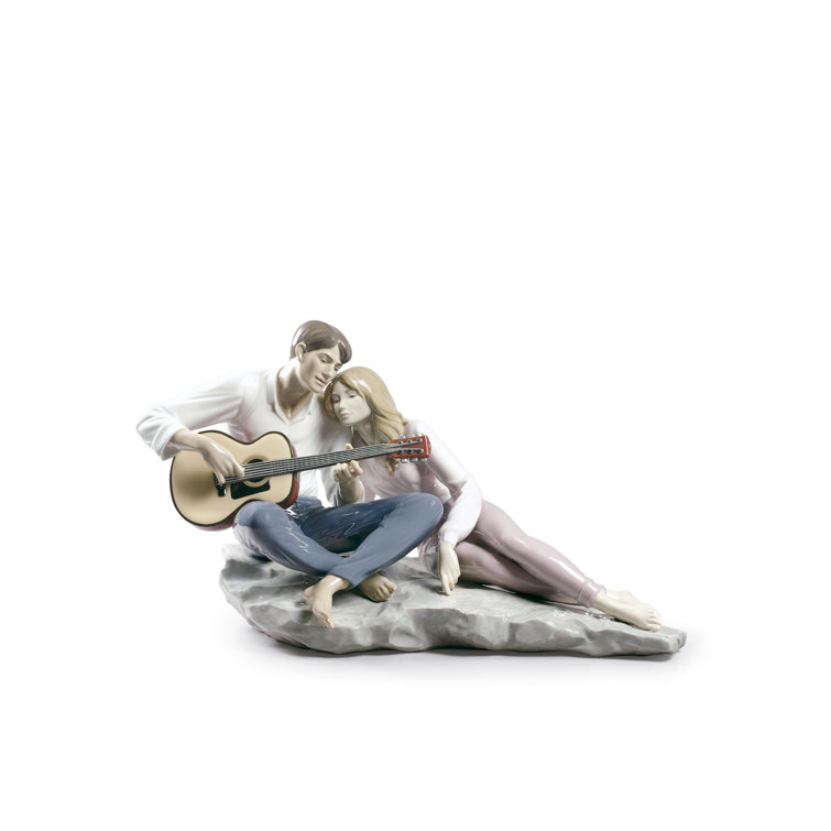 Seraphic Harmony 10" Porcelain Angel Statue from Spain