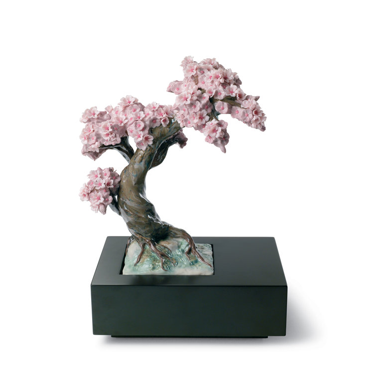 Spring Blossoming Tree Porcelain Sculpture