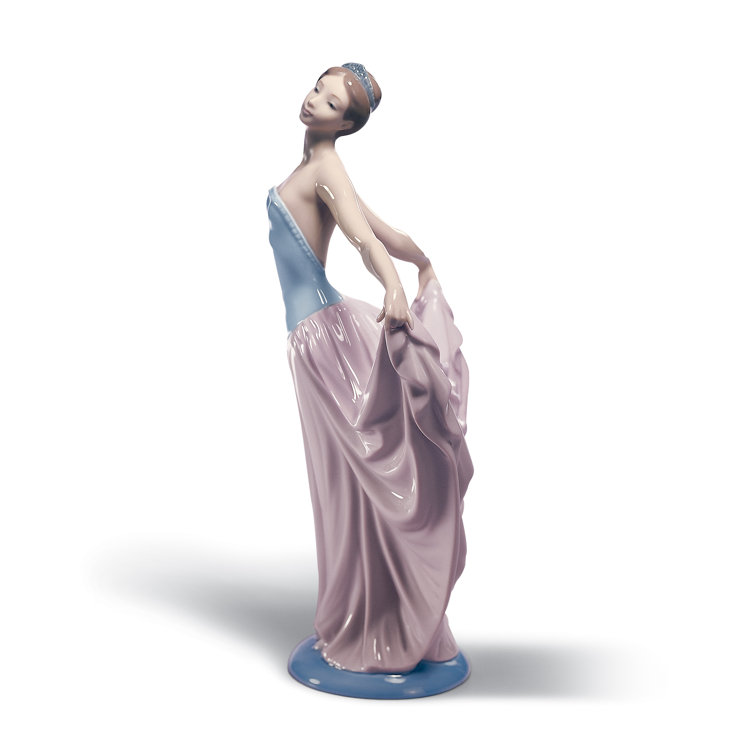 Elegant Porcelain Dancer Figurine 12'' Handcrafted Statue