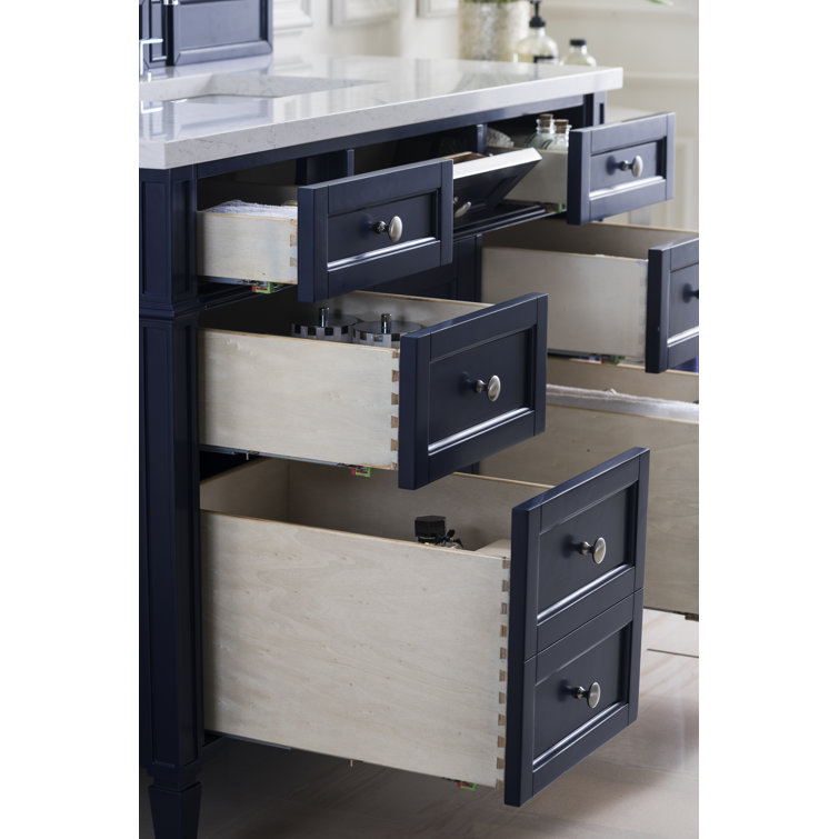 Saddle Brown 48" Single Vanity with Veneer Finish