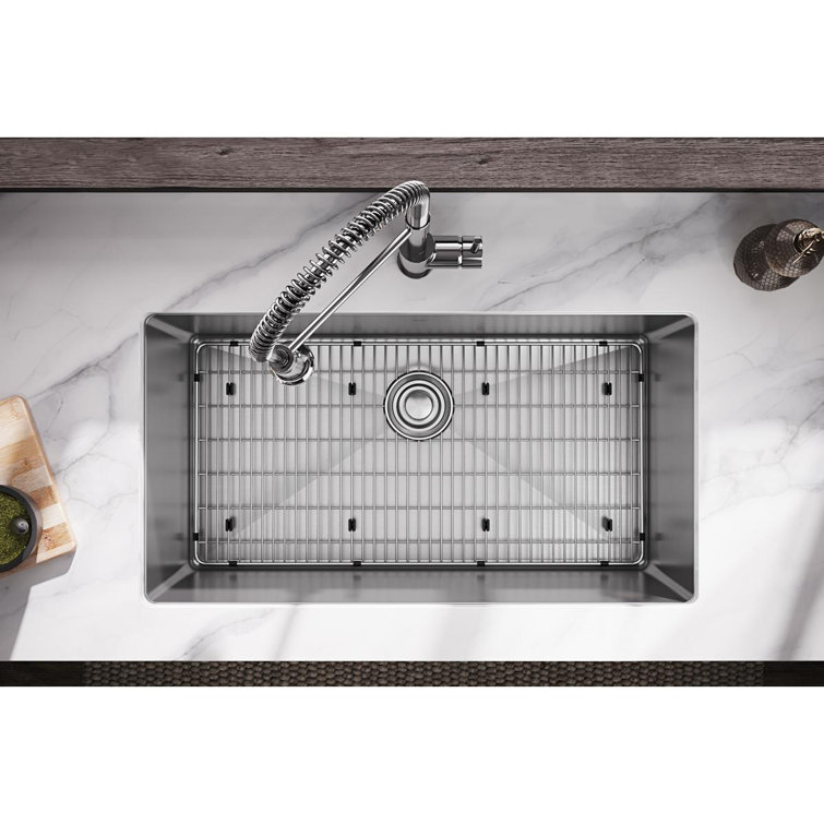 Crosstown Stainless Steel 32.5" Drop-In Single Bowl Sink Kit