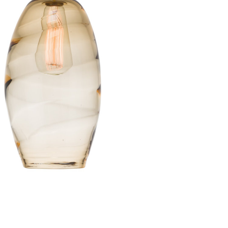 Ellisse Gilded Brass & Bronze Blown Glass Wall Sconce