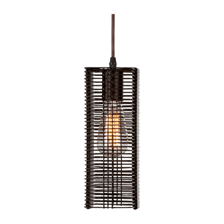 Downtown Mesh Matte Black Drum Pendant Light with Glass Diffuser