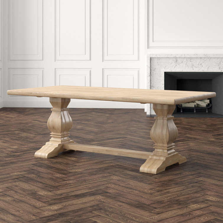 Reclaimed Wood Farmhouse 84" Rectangular Dining Table in Antique Oak