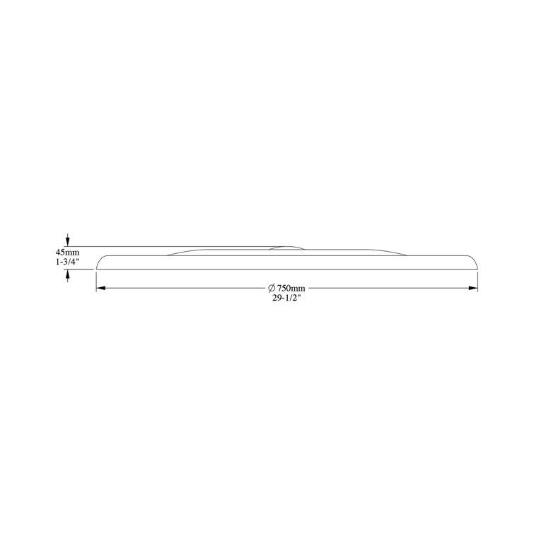 29-1/2 in x 1-3/4 in Acanthus Primed White Polyurethane Ceiling Medallion