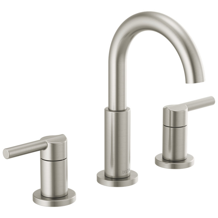 Nicoli Stainless Steel Modern Widespread Bathroom Faucet