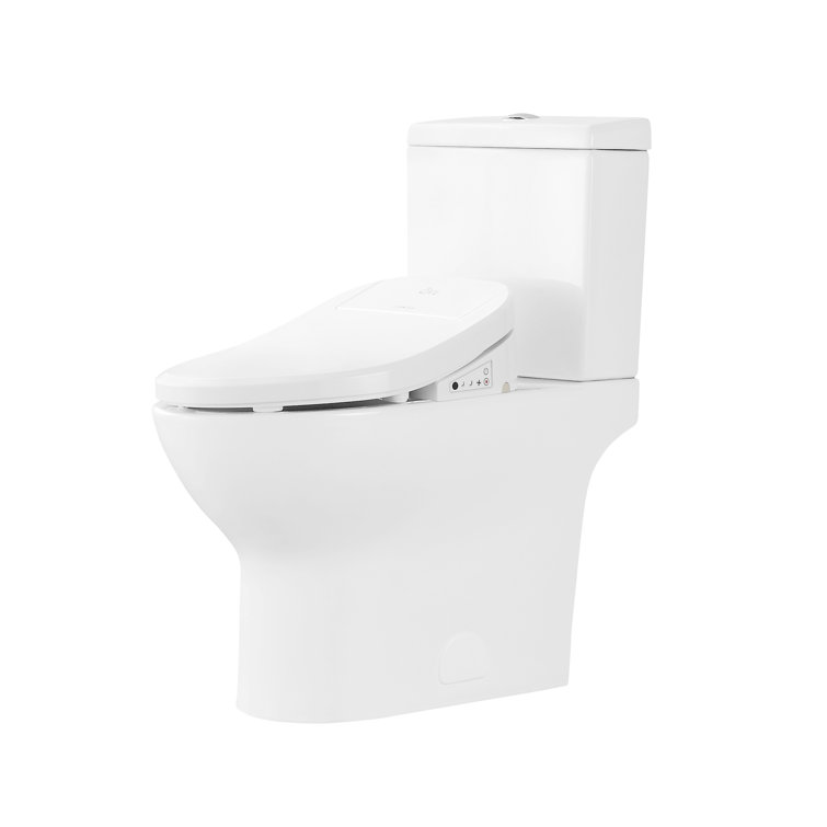 White Elongated Dual Flush High Efficiency Macerating Toilet