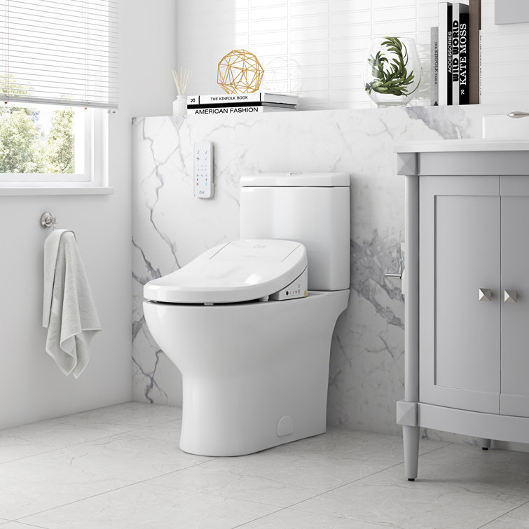 White Elongated Dual Flush High Efficiency Macerating Toilet