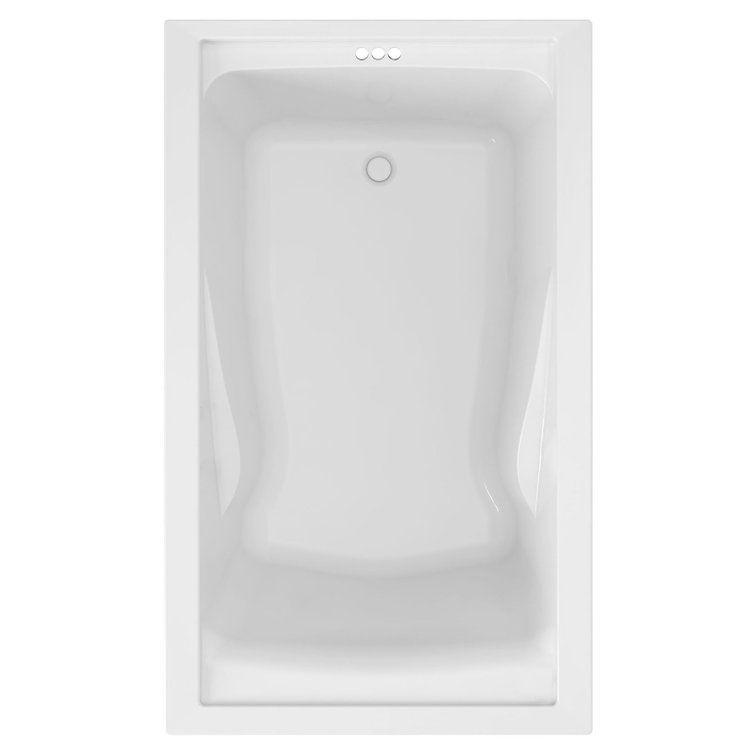American Standard White Acrylic Drop-In Deep Soak Bathtub