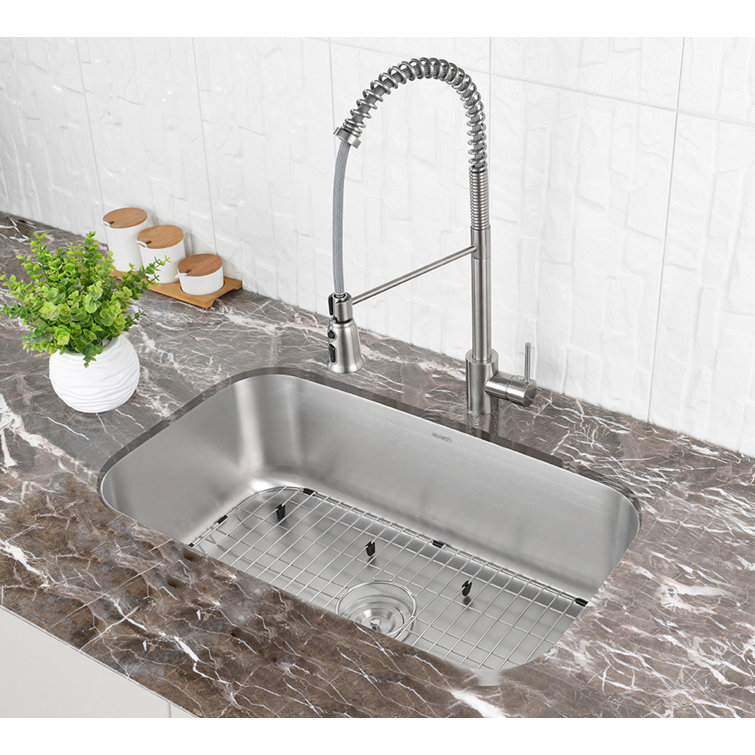 Ruvati 35-inch Drop-in Stainless Steel Single Bowl Kitchen Sink