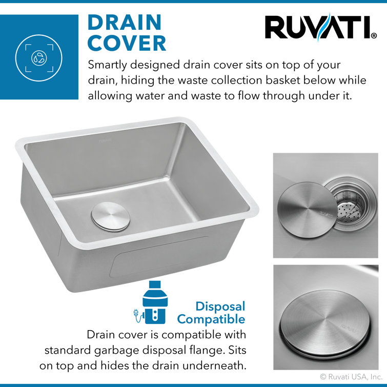 Ruvati 18" Stainless Steel Undermount Bar Prep Sink