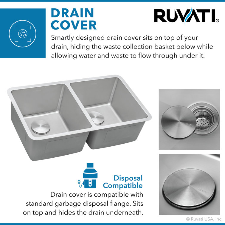 Modena 28'' Double Bowl Undermount Stainless Steel Kitchen Sink