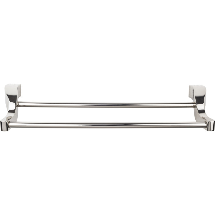 Polished Nickel 25" Wall Mounted Double Towel Bar