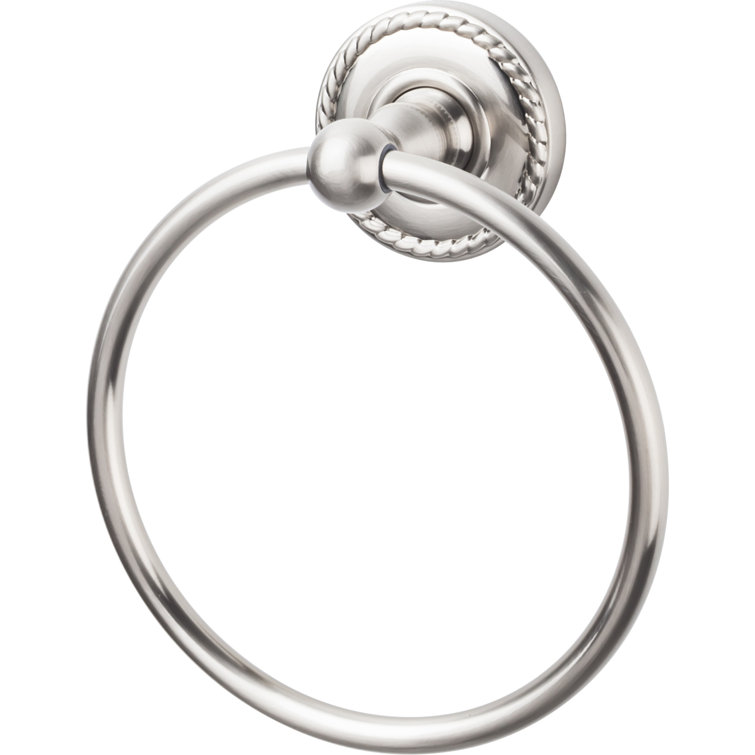 Brushed Satin Nickel Wall Mounted Transitional Towel Ring