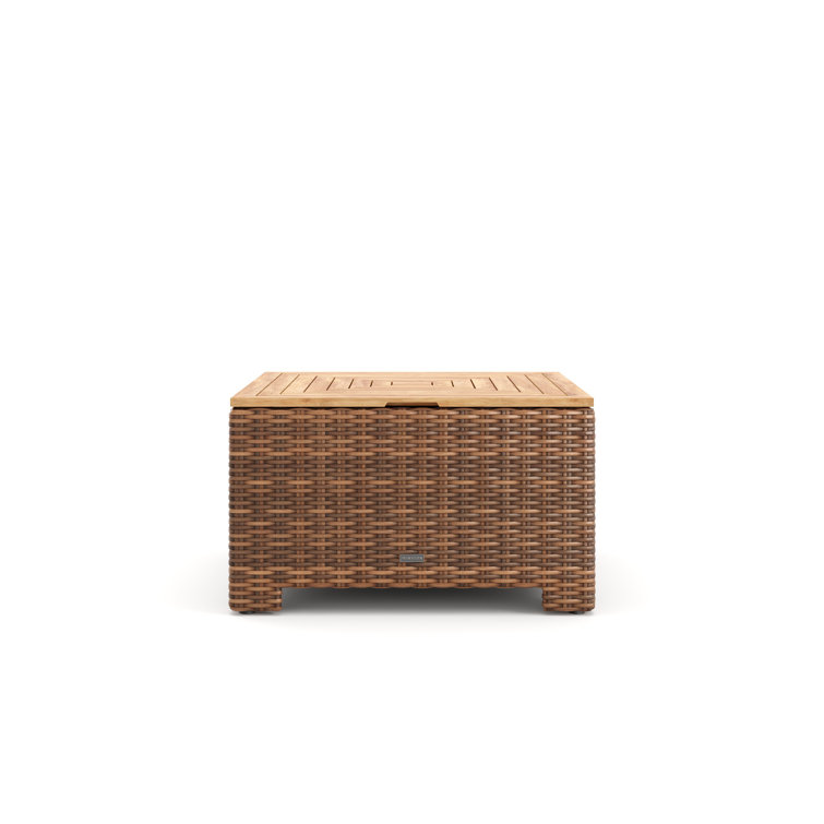 Nico Square Low-Profile Teak Outdoor Chat Table