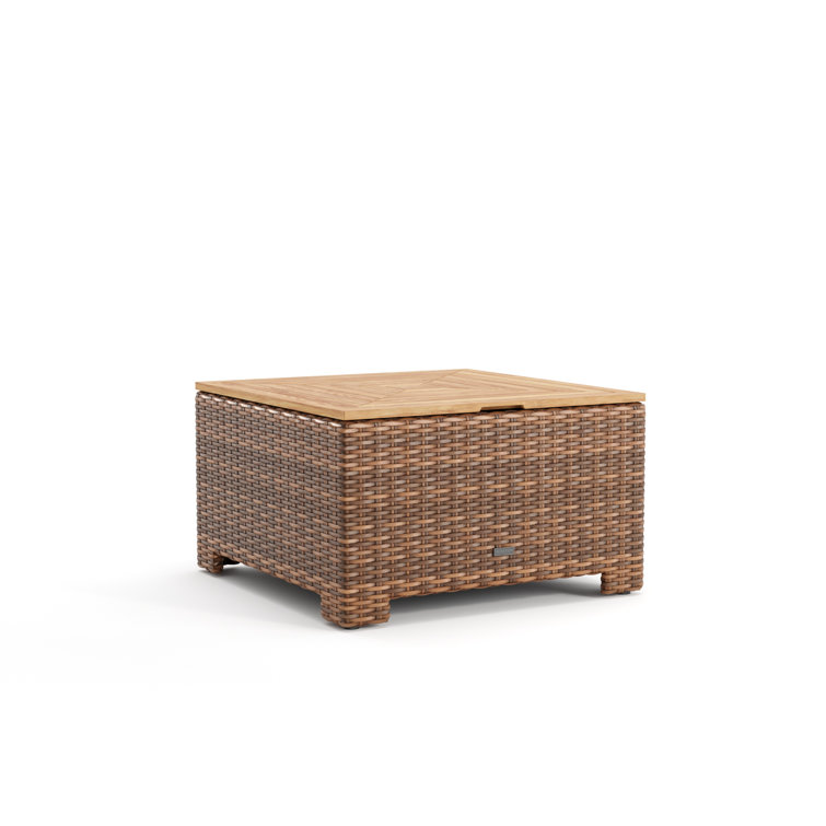 Nico Square Low-Profile Teak Outdoor Chat Table
