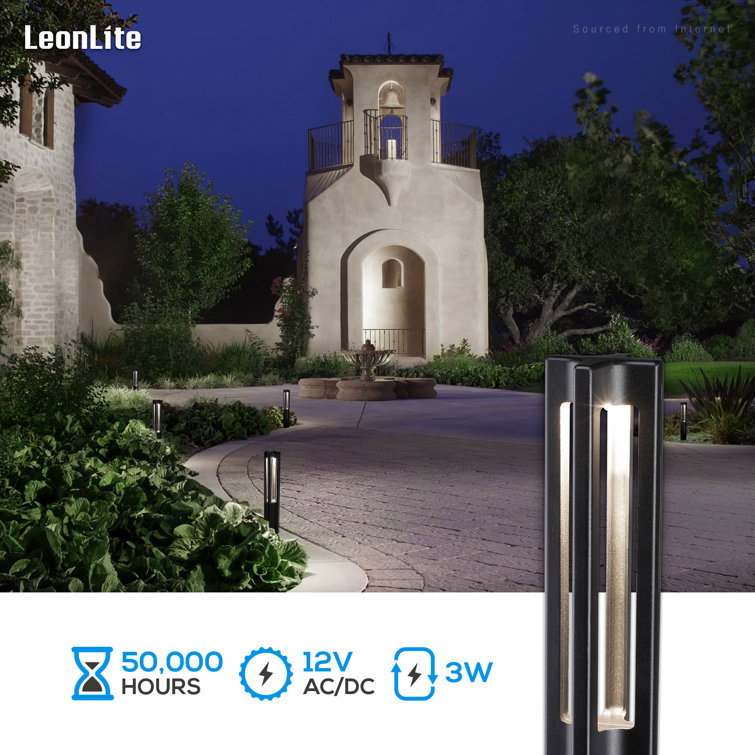 Black Aluminum LED Pathway Lights Multipack with Warm White Glow