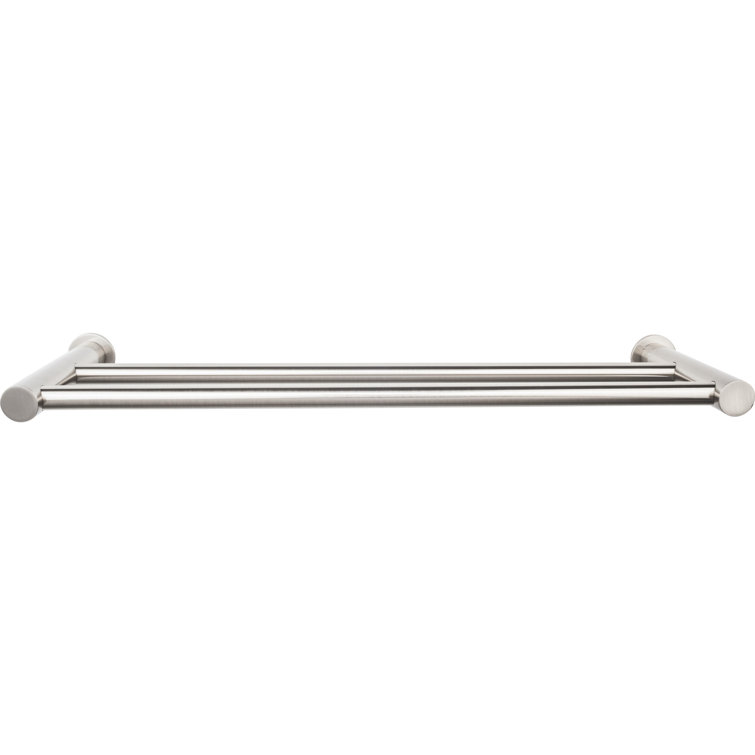 Polished Nickel Modern Wall Mounted Double Towel Bar