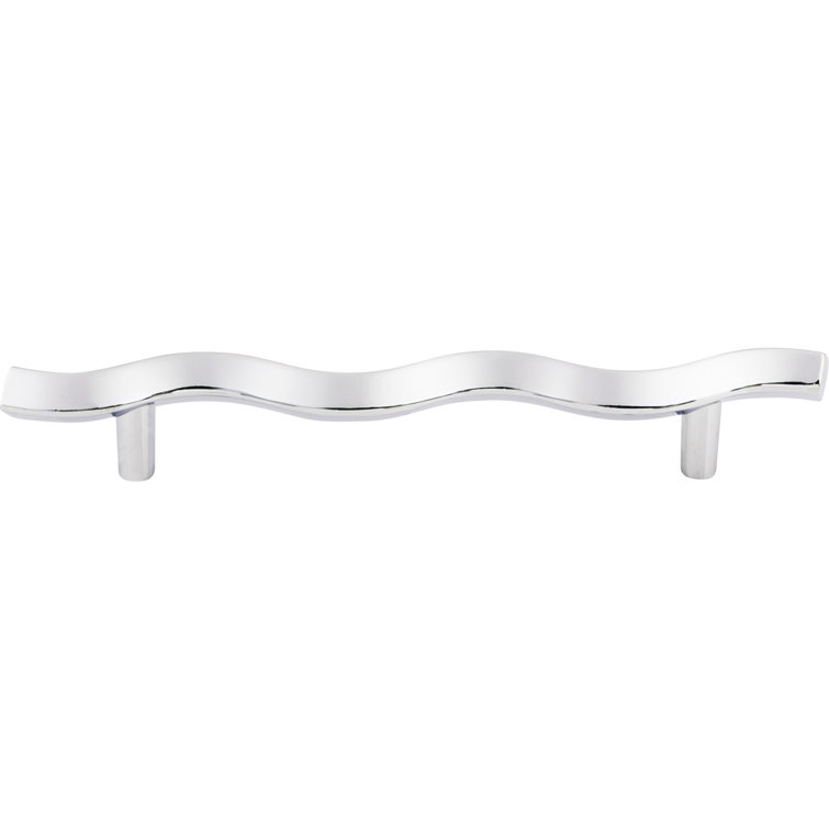 Wave Polished Chrome 7 1/4" Bar Pull with Mounting Hardware