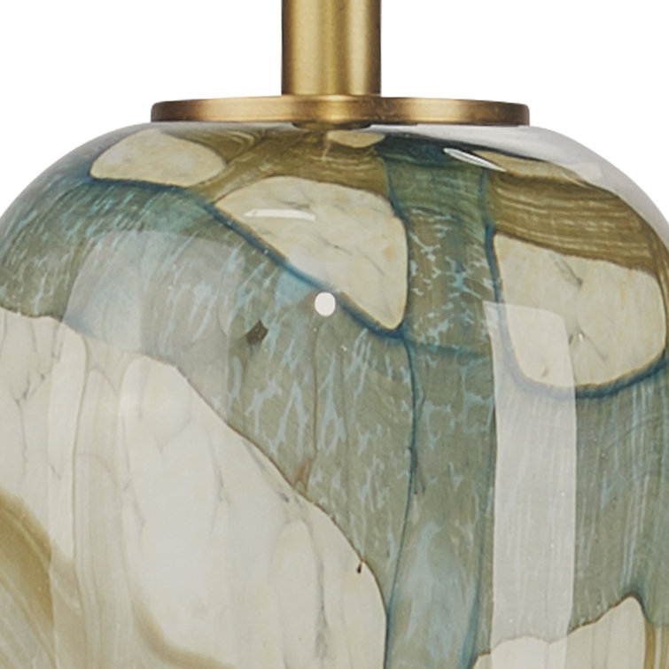 Helen Small Blue and Brown Glass Pendant Light