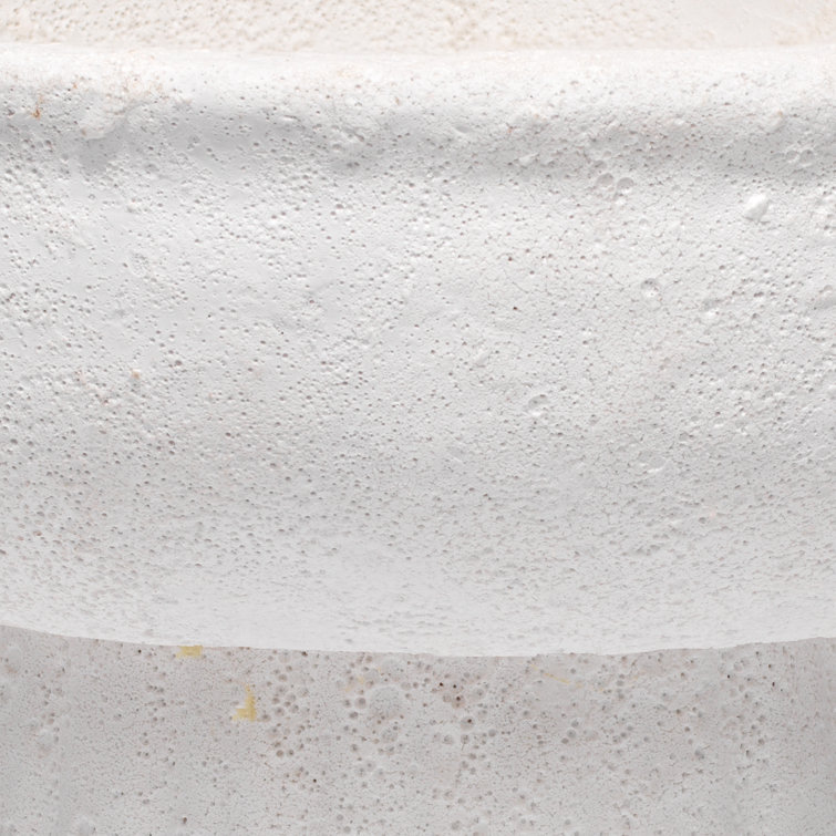 White Textured Ceramic Novelty Table Vase