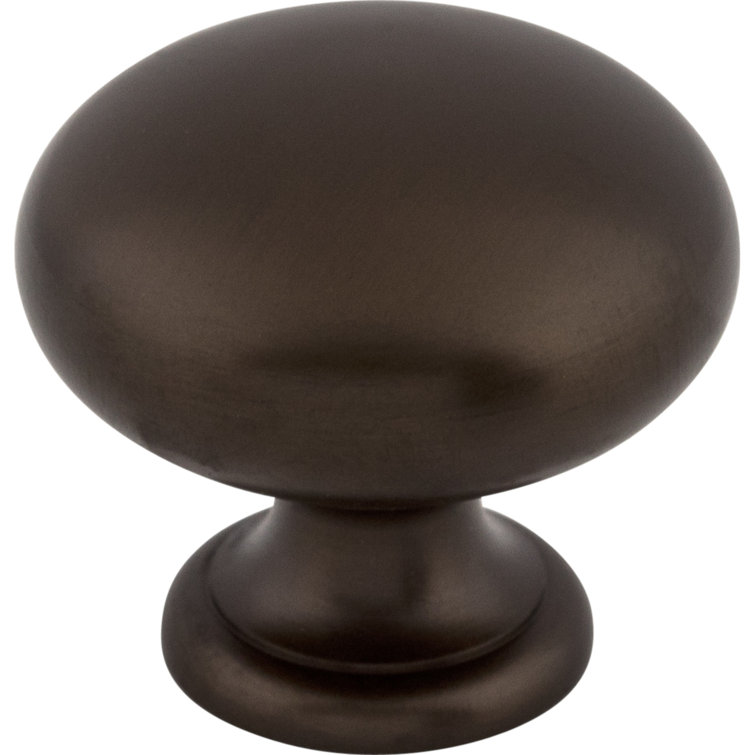 Oil Rubbed Bronze Round Mushroom Cabinet Knob with Mounting Hardware