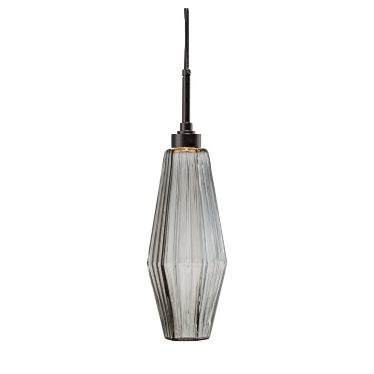 Matte Black Glass Multi-Light LED Pendant