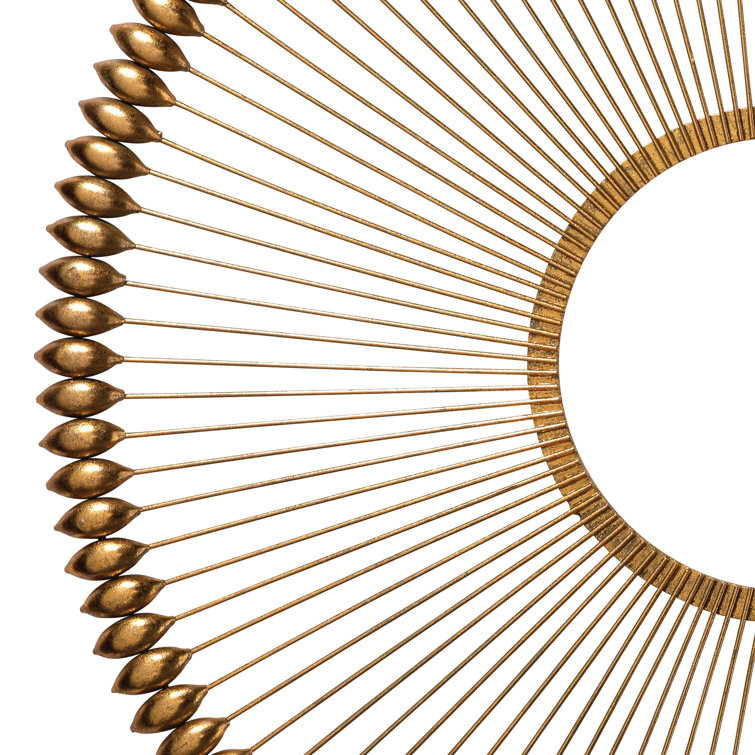Large Gold Foil Iron Abstract Wall Decor