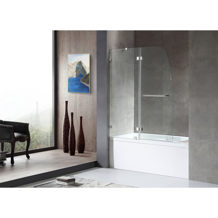 Pacific 48" x 58" Frameless Hinged Tub Door in Polished Chrome