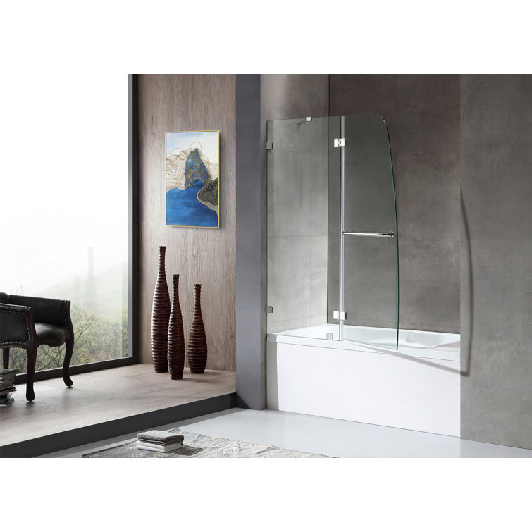 Pacific 48" x 58" Frameless Hinged Tub Door in Polished Chrome