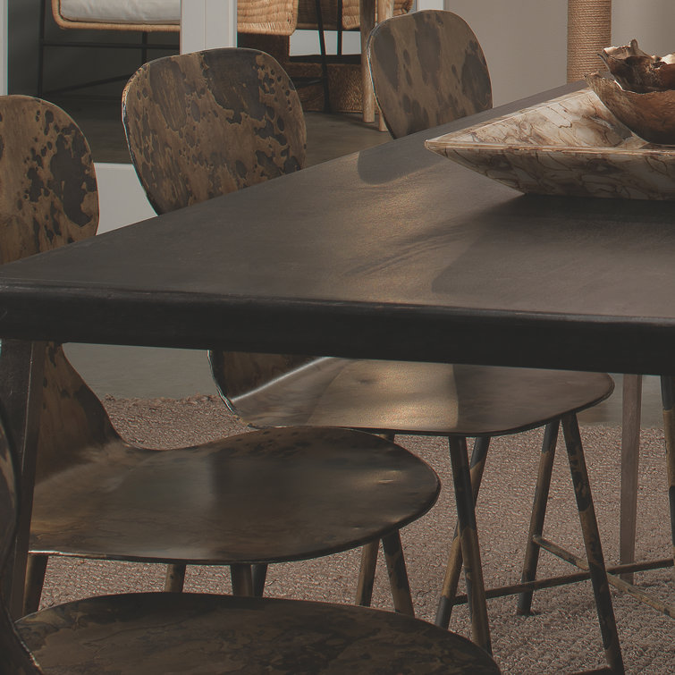 McCallan Acid Washed Metal Dining Chair