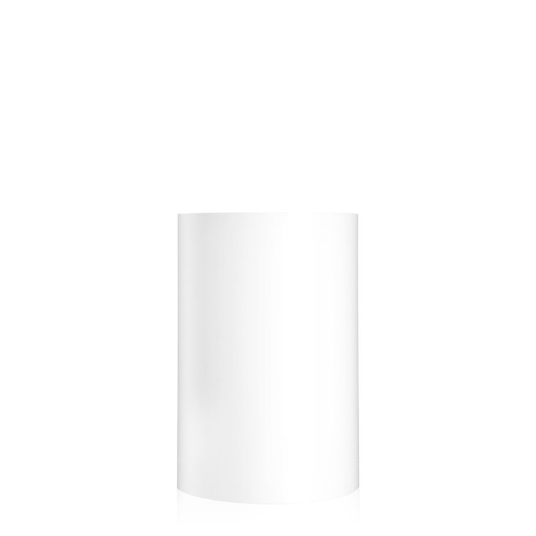 White Soft Touch Recycled Plastic Waste Basket