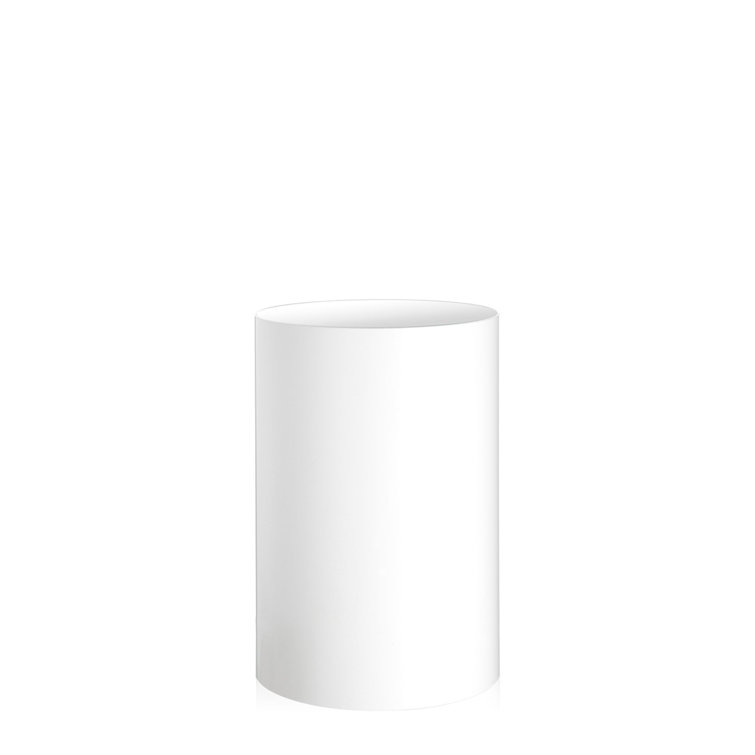 White Soft Touch Recycled Plastic Waste Basket